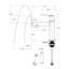 Single Handle Zinc Bathroom Sink Faucet-115827436