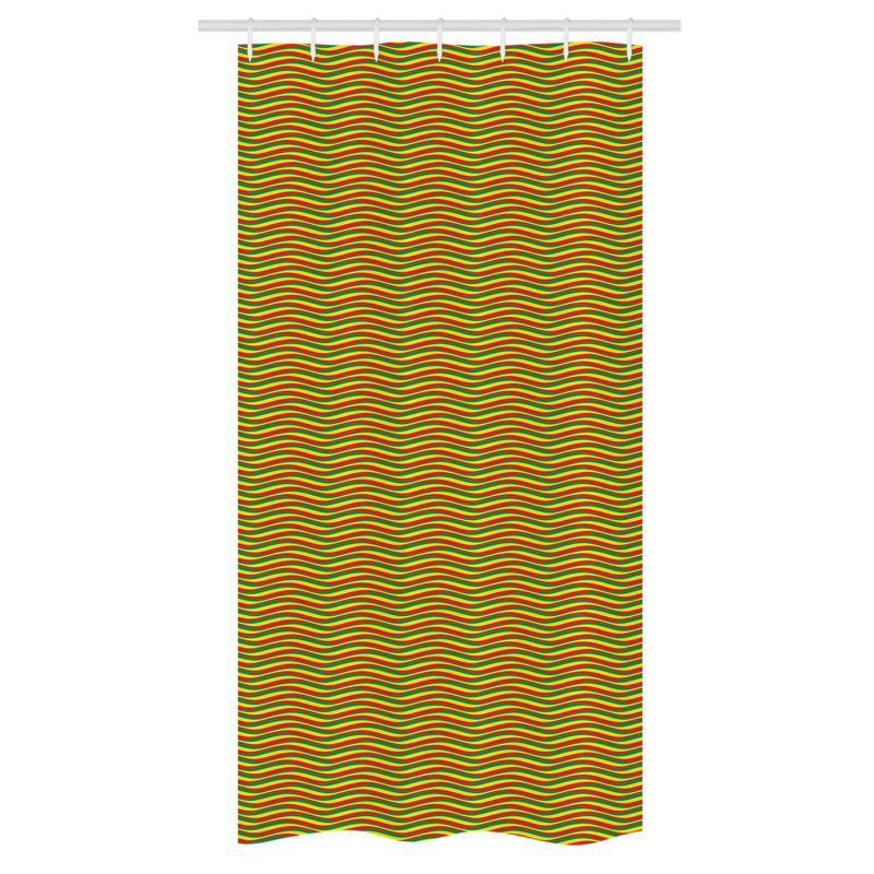 Shower Curtain with Hooks Included, 36" W x 72" L