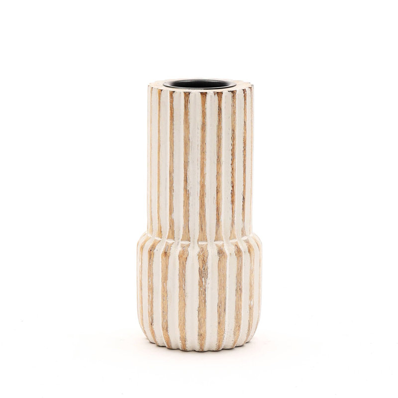 Bougeoir | Porte-bougie décoratif en bois | 4 x 8 po