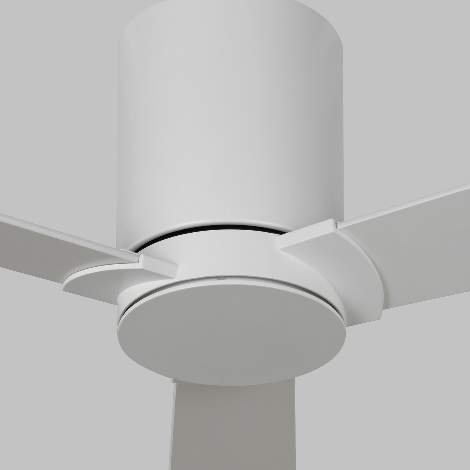 Salma 3 Blade Ceiling Fan, 9.3" H x 44" W, Matte White, Matte White