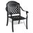 Black Cast Aluminum Patio Dining With Cushions - To Elements, Seats 4 In Strong And ,-26586054