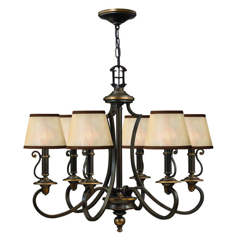 Barkbridge 6 - Light Shaded Chandelier