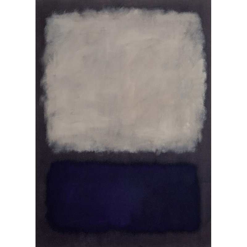 Bleu et gris, 1960, H 24 po x l 17 po