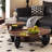 Light luxury retro solid wood coffee table