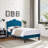 Upholstered Adjustable Headboard Twin Size Bed Set of 2-1141576610