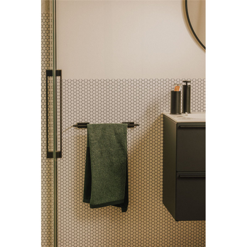 Dacota Towel Rack, Matte Black