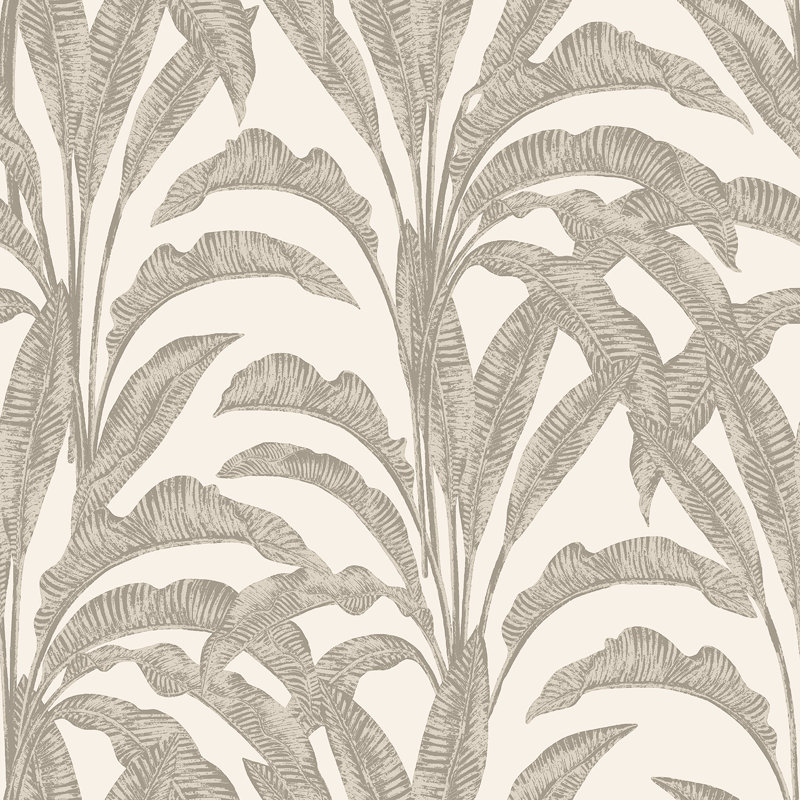 Papier peint luxueux Luxe Palm, Crème