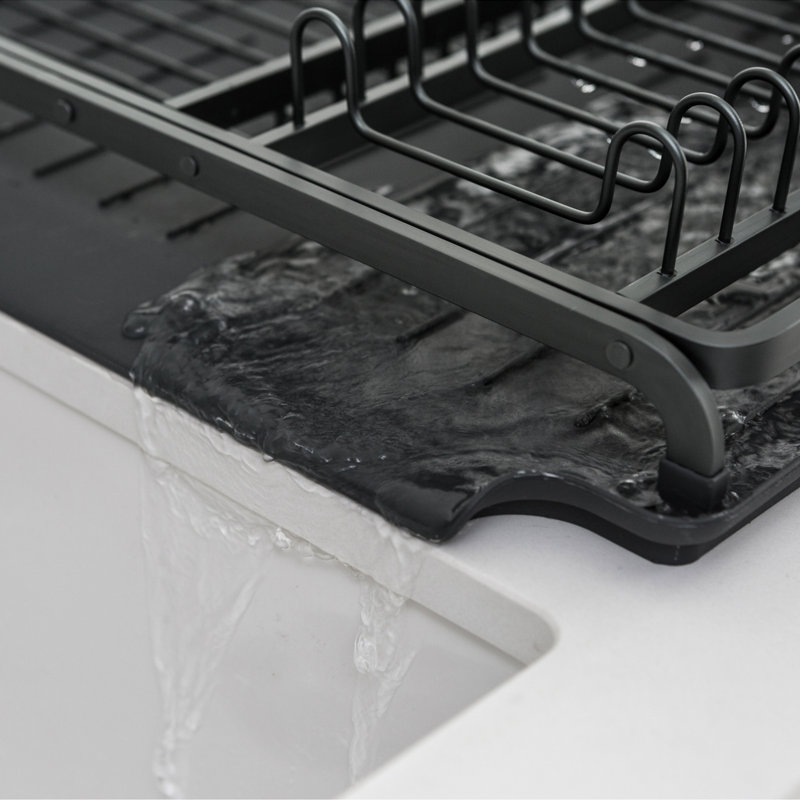 Brabantia Sinkside Dish Drying Rack, Dark Grey