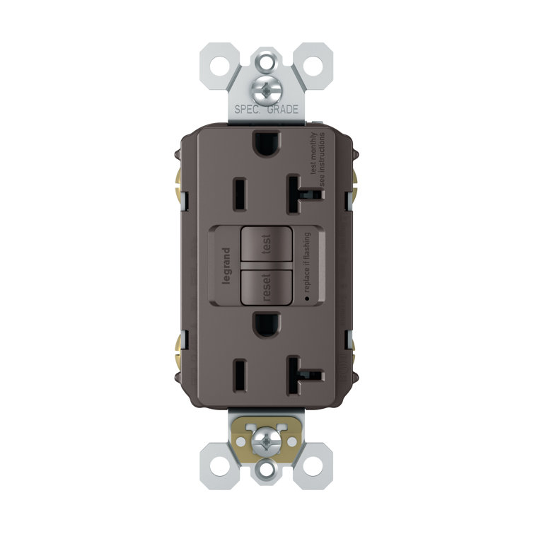 Radiant 20 Amp Tamper-resistant Self-test Gfci Receptacle Outlet