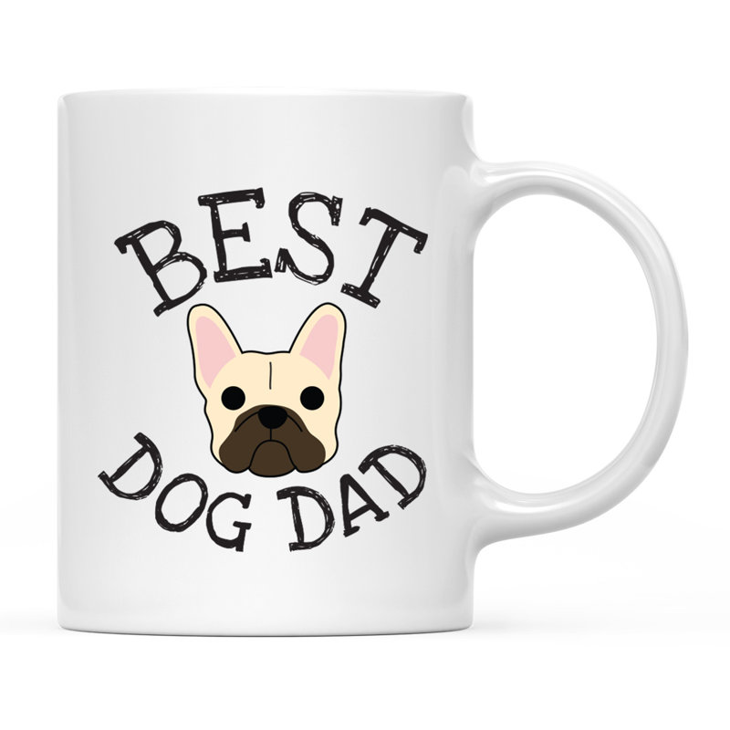 Tasse à café Best Dog Dad, Bouledogue français