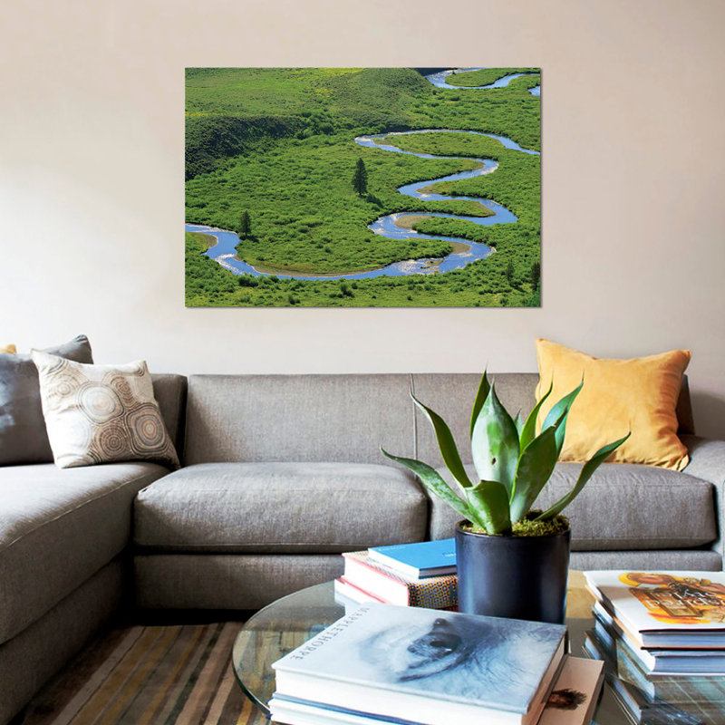 « east river sinueux symboliserait, crested butte, colorado », reproduction d’impression sur toile