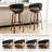 Mid-Century Modern Swivel Bar Stool With Bentwood Base-2070517369-2052157481