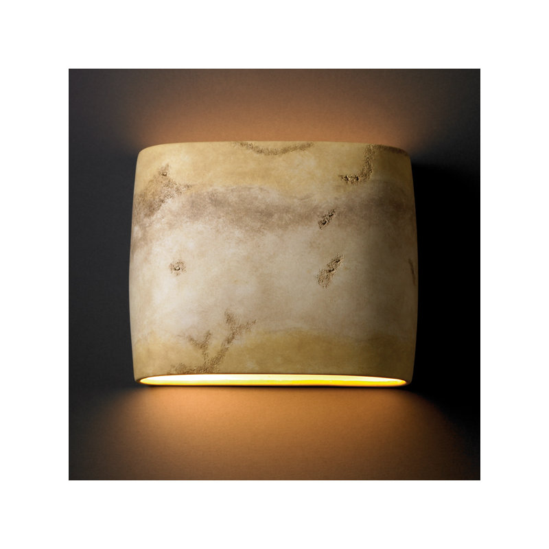 Armance Ceramic Wall Sconce, Greco Travertine