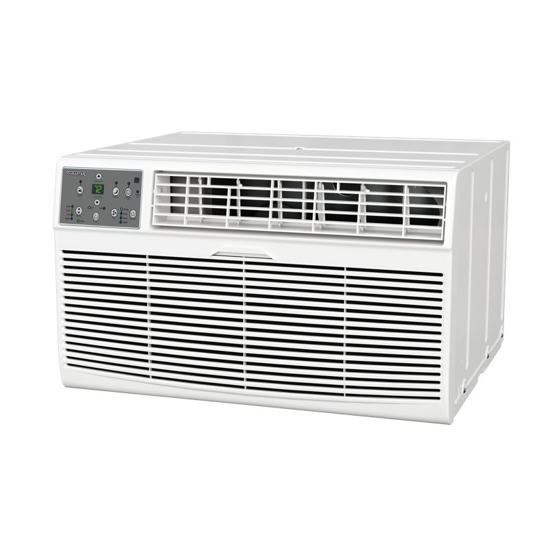 Climatiseur mural Durastar 8 000 BTU 115 V avec chauffage d'appoint et manchon mural 4200 BTU