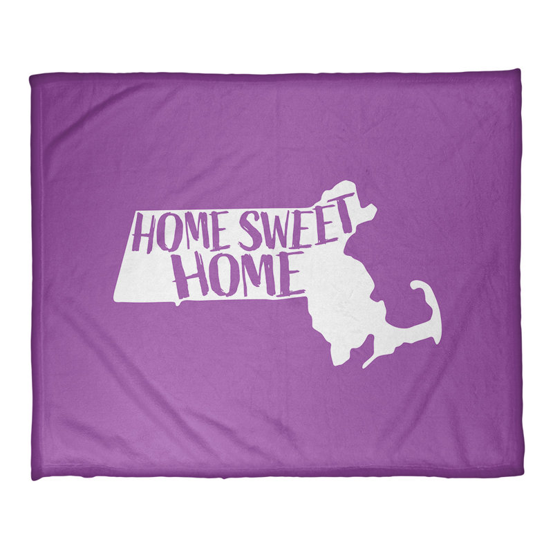 Jeté polaire home massachusetts, l 52,5 po x L 62,5 po, Bleu sarcelle