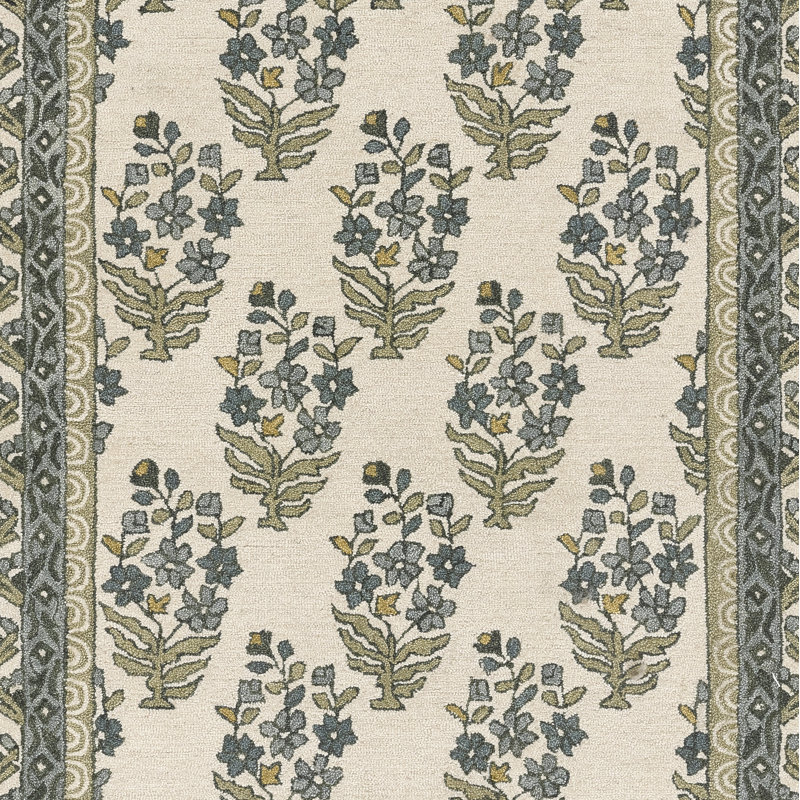 Cotswold Wool Floral Area Rug, Rectangle 8' x 10'