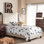 Lit simple tapissier standard Keelin