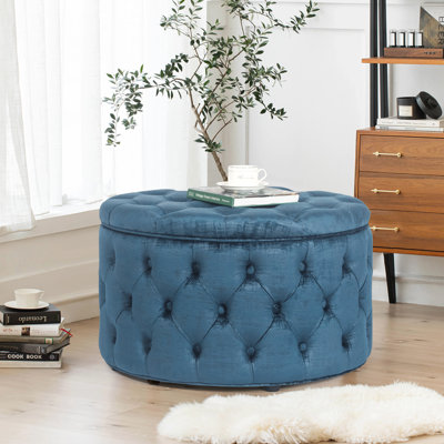 Graple Velvet Ottoman