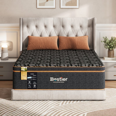 Matelas en mousse viscoélastique imprégnée de gel avec surmatelas en laine