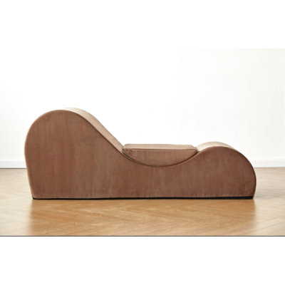 Chaise Lounge In Brown - Ergonomic Shape, High Foam, Removable Washable Cover Lounge, Soft Machine-washable