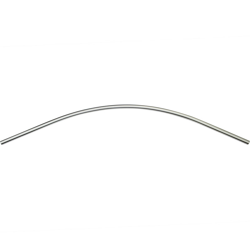 Tringle courbée à rideau de douche fixe 60", Acier inoxydable