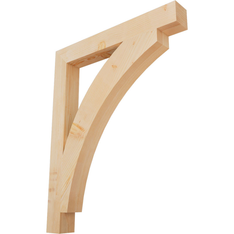 Support de bloc Thorton, H 40 po x l 4 po x P 32 po, Douglas (lisse)