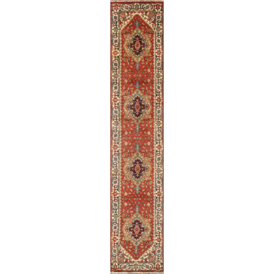 Oriental Area Rug in Rust