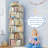 360° Rotating Bookcase For Small Space, Corner Bookshelf-1674913436-1674913434