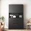 Armoire de cuisine avec station de charge, buffet autoportant avec tiroir, buffet contemporain pour l'intérieur-909826769