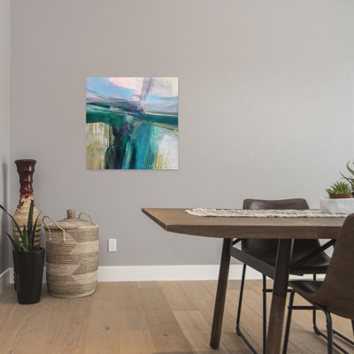 Convergence, paysage abstrait contemporain, art naturel