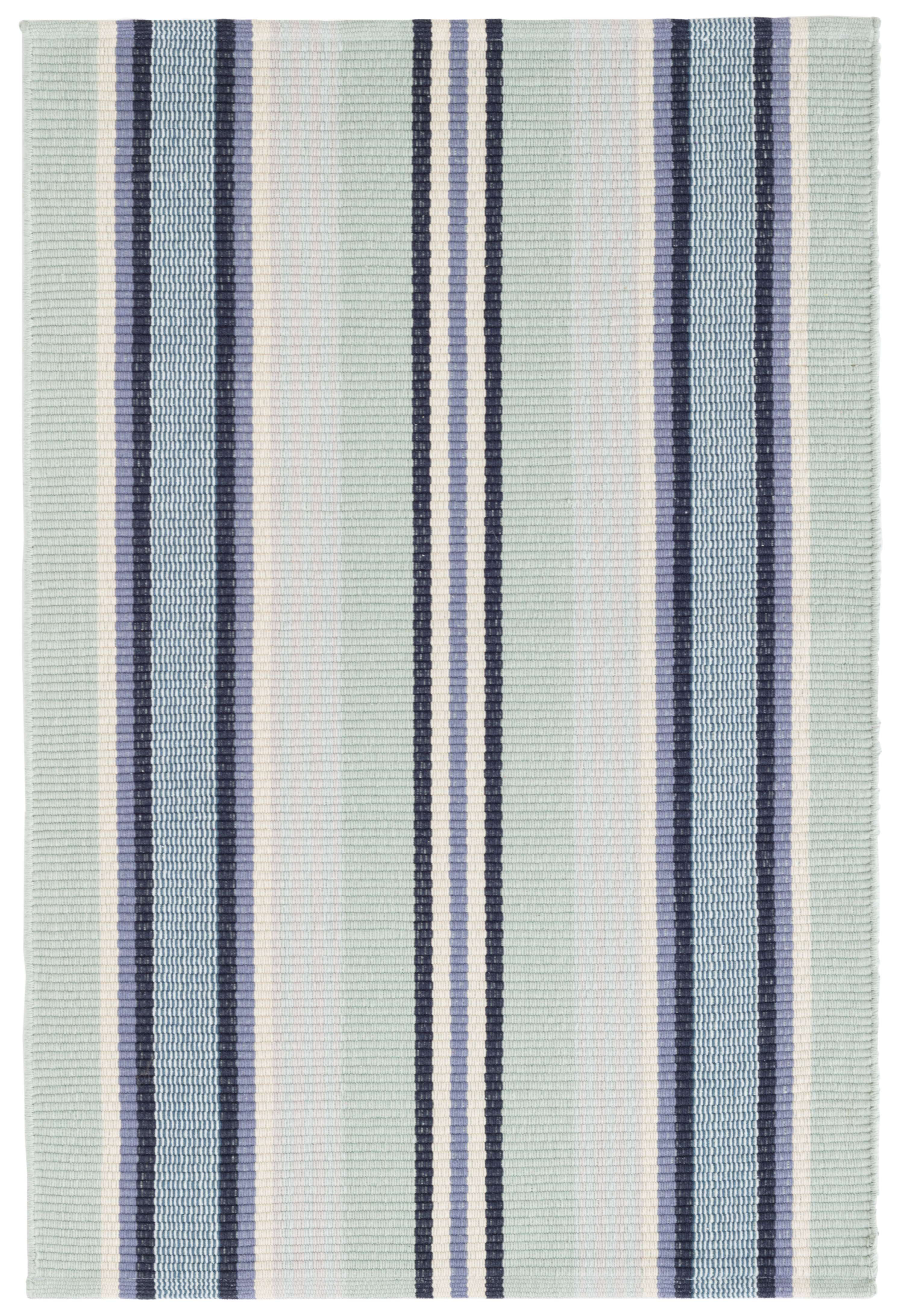 Dash and Albert Rugs Barbados Striped Handmade Flatweave Cotton Light ...