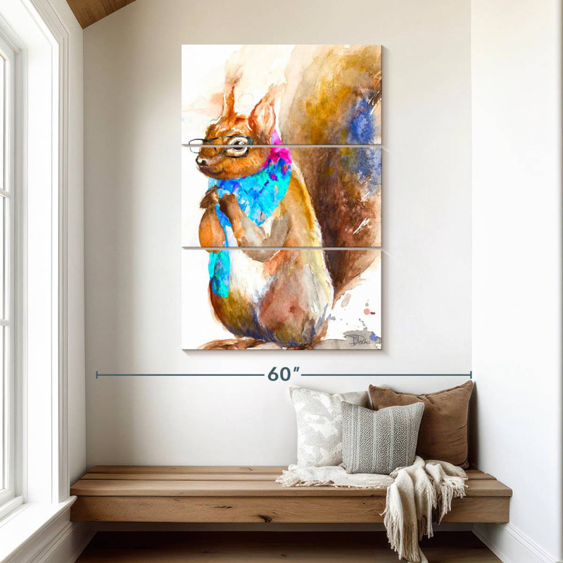 Brampt Hipster Squirrel, 50" H x 32" W