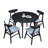 42.01 Inch Saving Place Table,Wooden Dining Table For 4 Persons,Modern Design Round Kitchen Table For Living Room,Apartment,Restaurant-1392728616