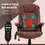 Fauteuil de massage avec chauffeur, fauteuil de bureau moelleux, chaises à roulettes