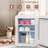 ADVWIN 12L Mini Skincare Fridge with Dimmable LED Light Mirror, Makeup Fridge for Cooler & Warmer, Cosmetics, Beauty, Food & Drinks, Portable Small Refrigerator for Bedroom, Office, Dorm and Car