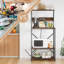 Étagère de boulanger 23,6 po avec prises de courant et tablette pour micro-ondes Sarab-1870713073