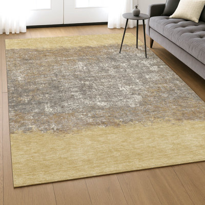 Premium Machine Washable Mayfield AMF2214 Striped Rug
