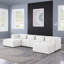 Canapé modulaire en tissu chenille BEIGE