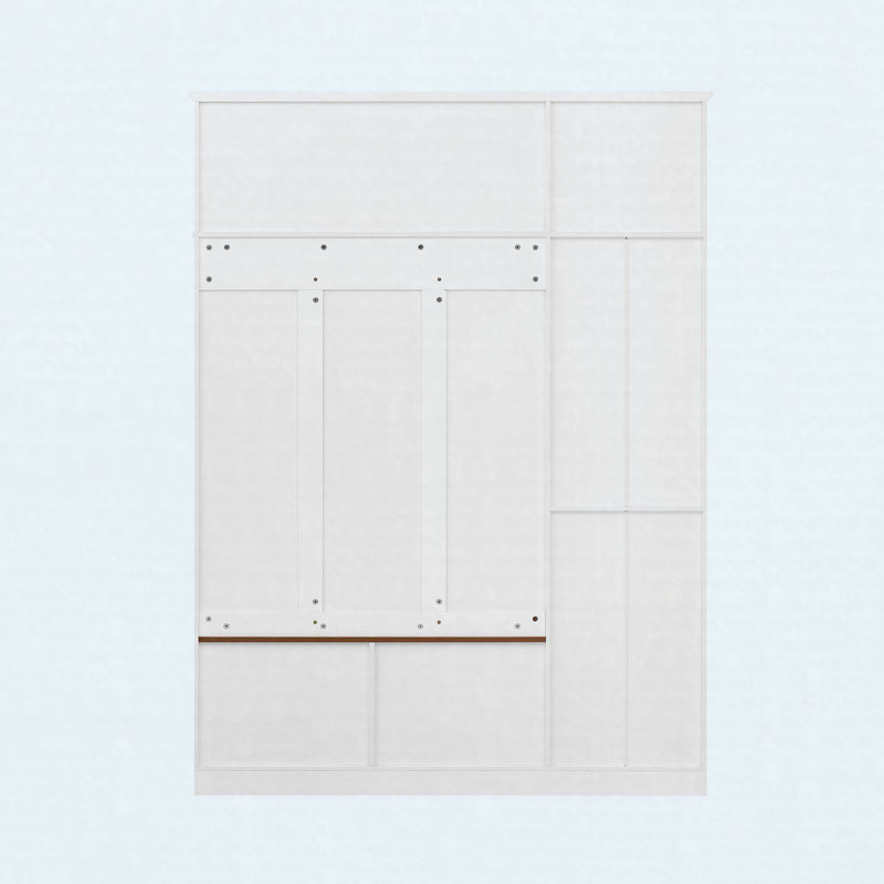 Arbre d'entrée 3 en 1 avec armoire de rangement, tablettes réglables, tiroirs et banc d'entrée