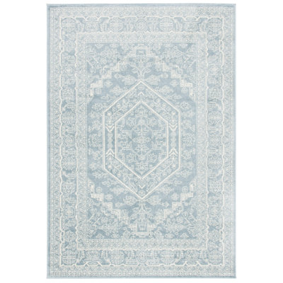 Tapis oriental de couleur sauge / ivoire Arrietty
