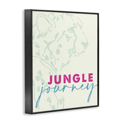 Jungle Journey, guépard encadré, design par Lanie Loreth