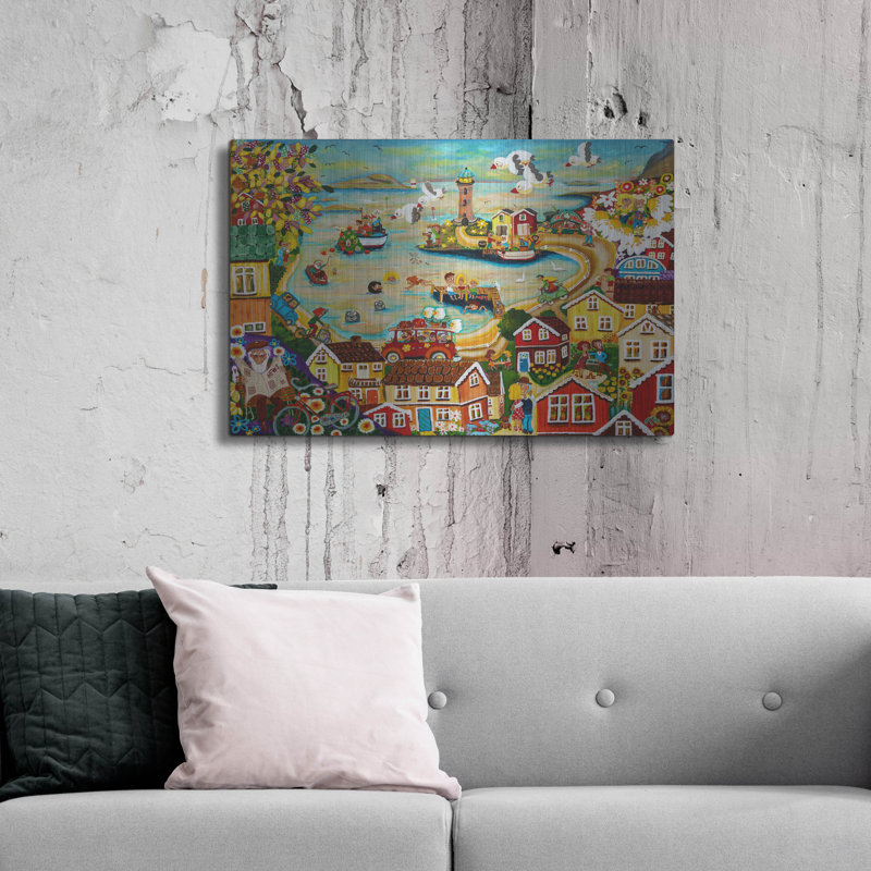  «Summer» par Glada Konsten, art mural en métal, 36 po x 24 po, H 24 po x l 36 po
