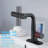 Waterfall-style Kitchen/bathroom Faucet With Pull-down Shower Head, Single Handle And 360° Rotating Stainless Steel Single Hole Or 3-hole Kitchen Sink/bathroom Faucet.-108230430