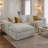 108-Inch High-Resilience Boneless Sponge Sofa With 30 Density, Double-Layer Cloud-Like Cushions, Multiple Combination Options, No Installation Required/ Off-White-651282047
