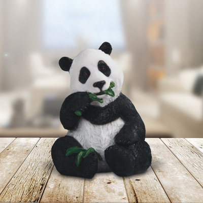 Figurine panda avec bambou H 8,25 po Thurman