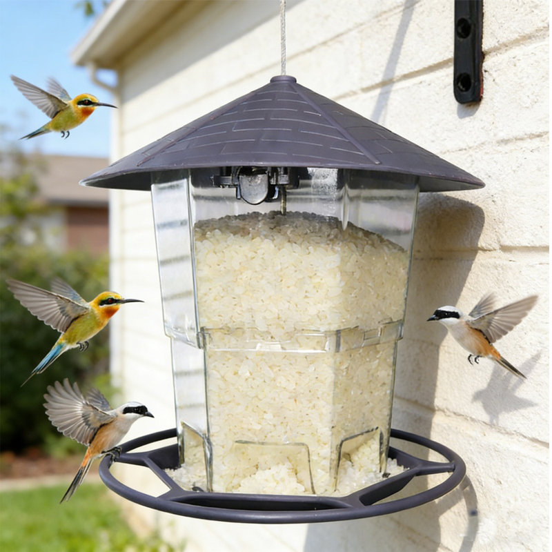 Durable Plastic Telescopic Hanging Bird Feeder