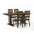 Heymann Trestle Dining Set with Solid Wood Chairs-805197702-711096408