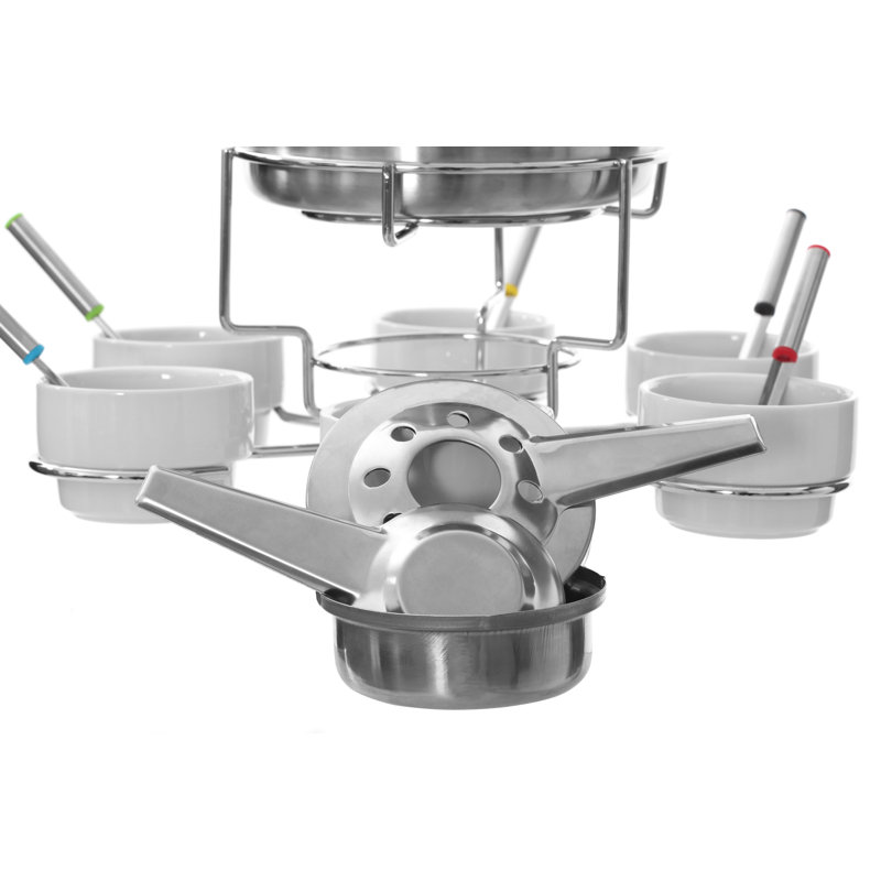 2 L Stainless Steel Fondue Set 