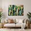 Botanical Prickly Pear Cactus Green Metal Wall Art-1433085103