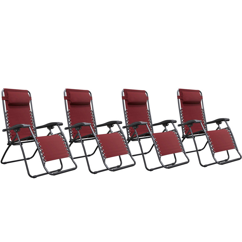 Méridienne inclinable sans gravité Gambrill Chairs, Rouge